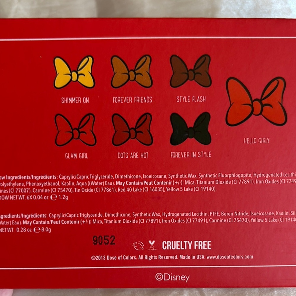 Disney Dose of Colors Minnie Mouse Palette - Picture 5 of 5